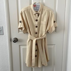 Sezane Celia dress in Cream
